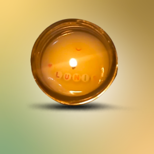 Hidden text candle